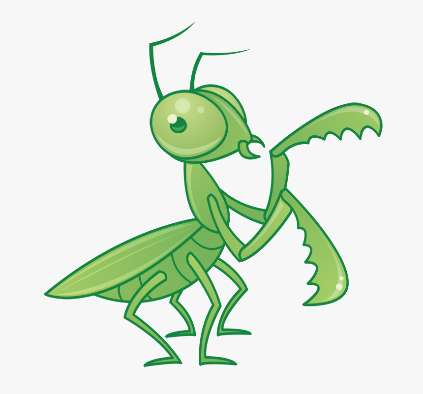 Mantis Transparent Png - Praying Mantis Cartoon, Png Download, Free Download