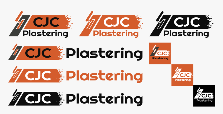 The Full Logo Suite Including Different Layouts And - Logo And Banner Plasterer, HD Png Download, Free Download