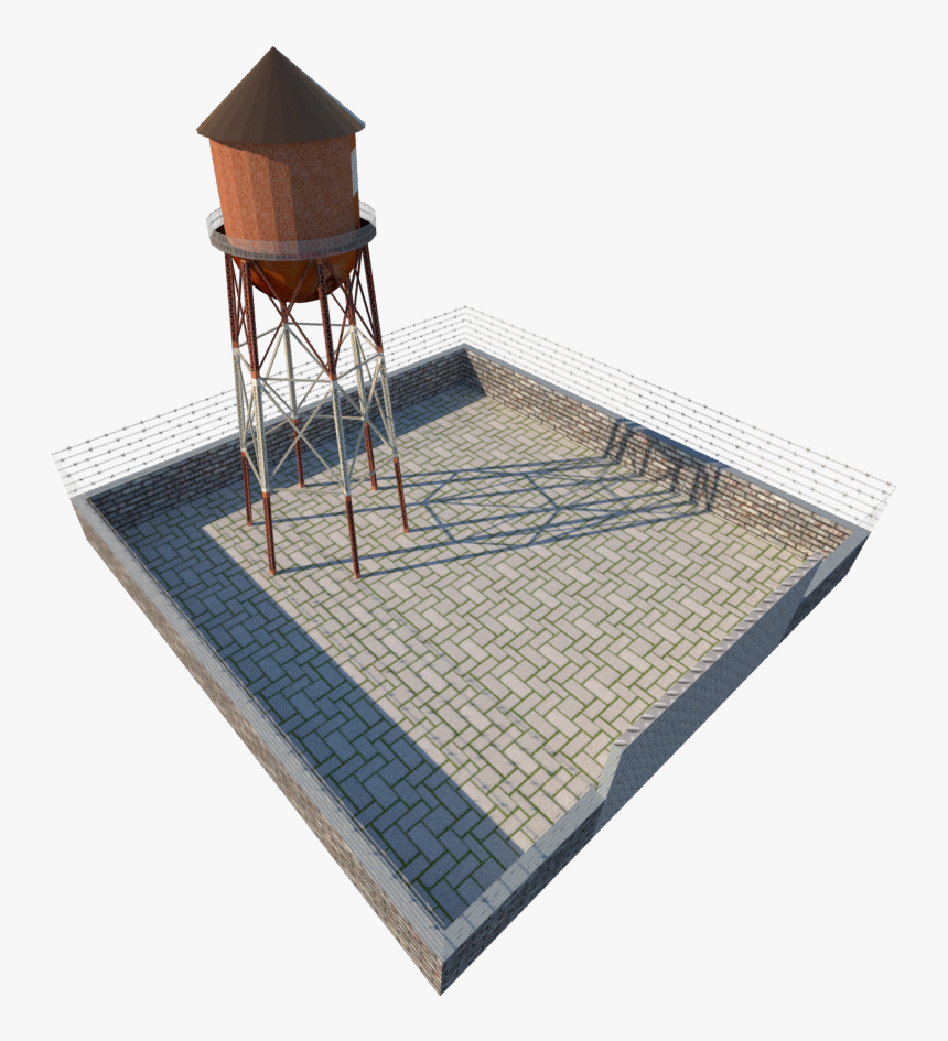 Lin City Water Tank - Floor, HD Png Download, Free Download