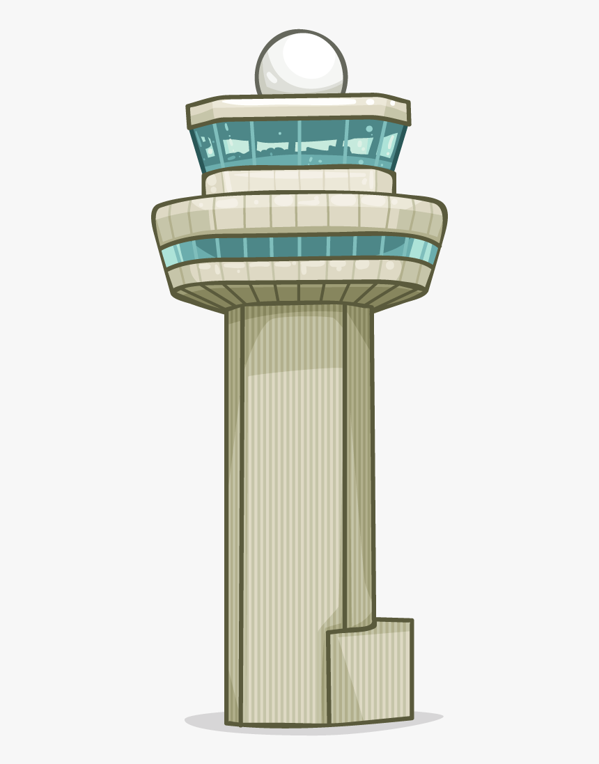 Airport Vector Control Tower - Air Traffic Control Png, Transparent Png, Free Download
