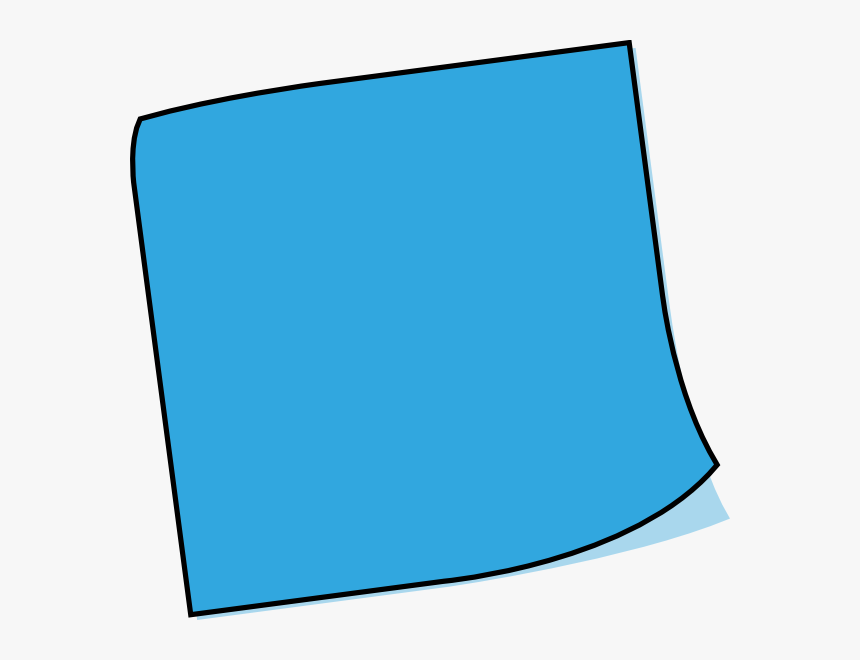 Blue Post It Clipart, HD Png Download, Free Download