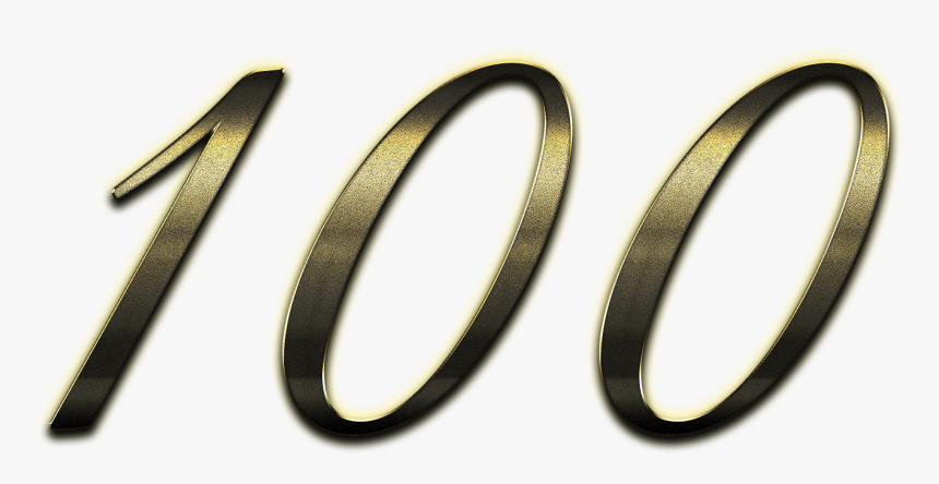 100 Number Clipart Png - Close-up, Transparent Png, Free Download