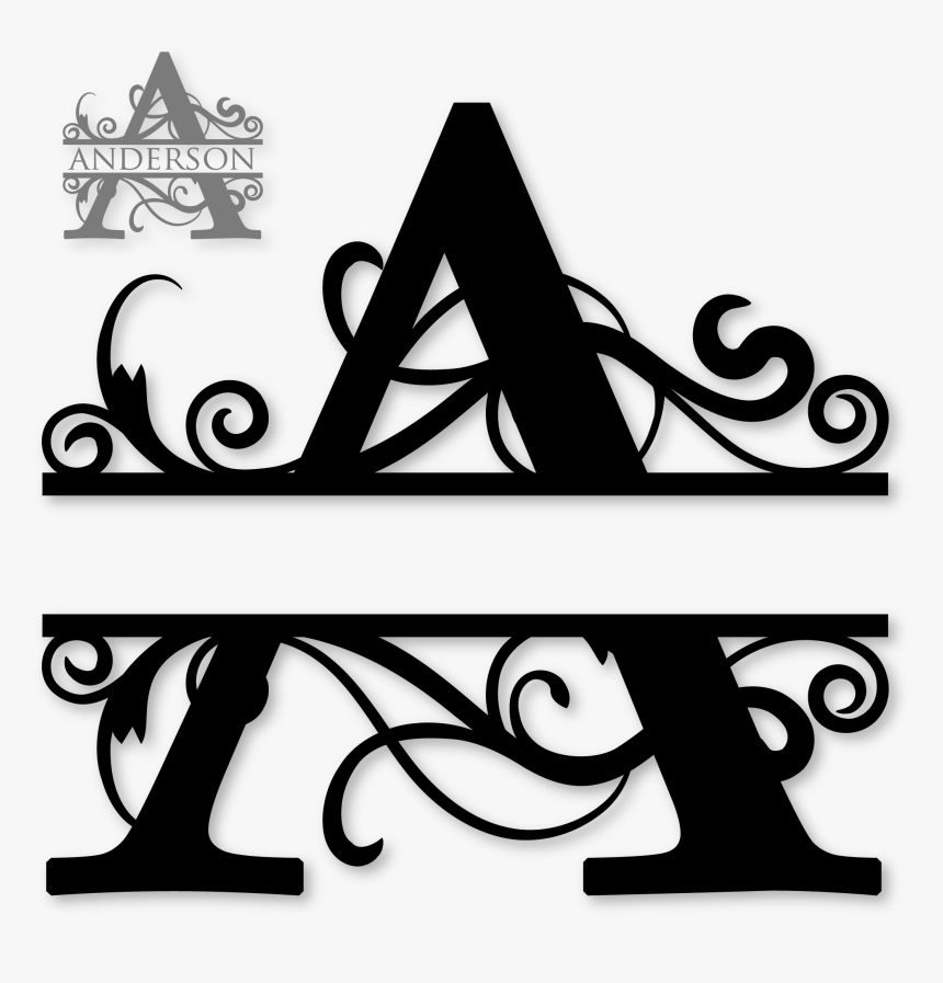 Transparent Monogram Png - Split Letter Monogram T, Png Download, Free Download