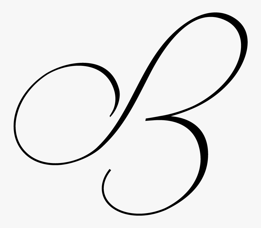 B Monogram Png - Line Art, Transparent Png, Free Download