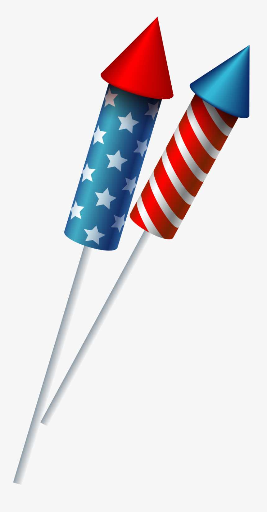 Firework Clipart Rocket Flag - 4th Of July Firework Clipart, HD Png Download, Free Download