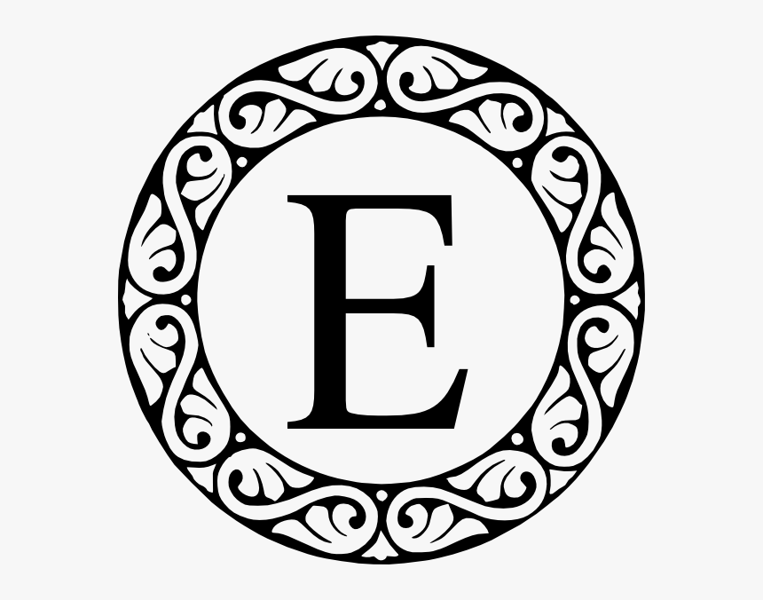 Letter E Monogram Clip Art - Letter F Monogram Clipart, HD Png Download, Free Download