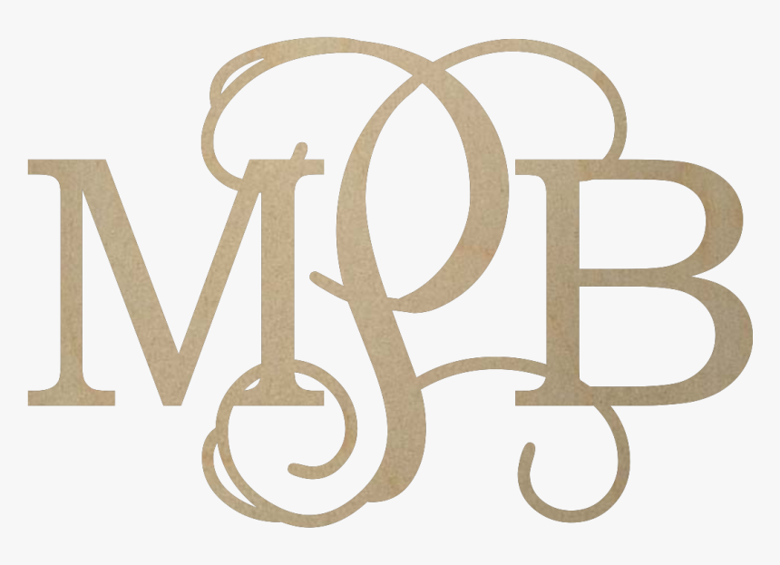 Diametric Wooden Monogram - Vinyl Monogram, HD Png Download, Free Download