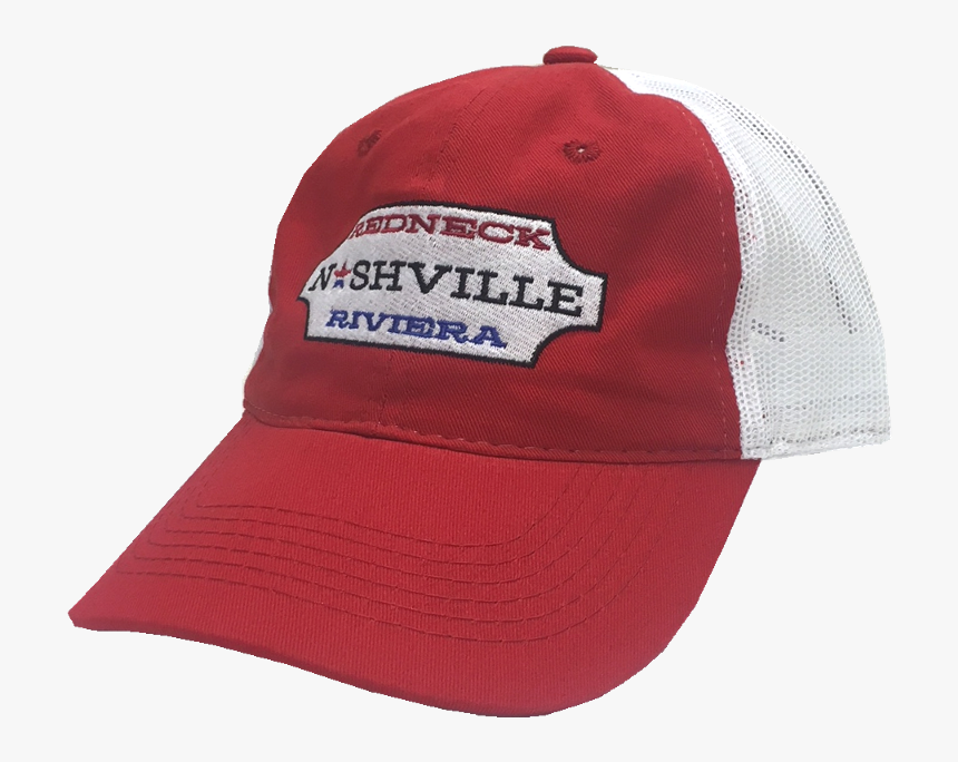 Redneck Riviera Red And White Nashville Ballcap"
 Title="redneck - Baseball Cap, HD Png Download, Free Download