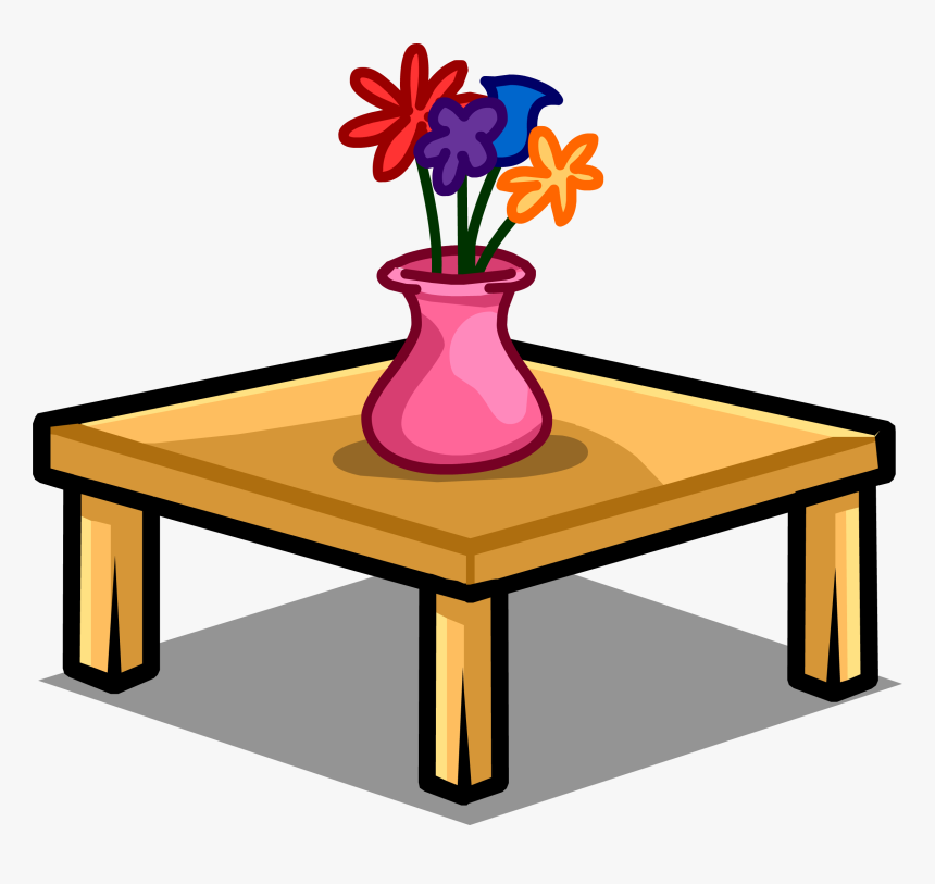 Table Clipart Coffee Table - Coffee On The Table Clipart, HD Png Download, Free Download