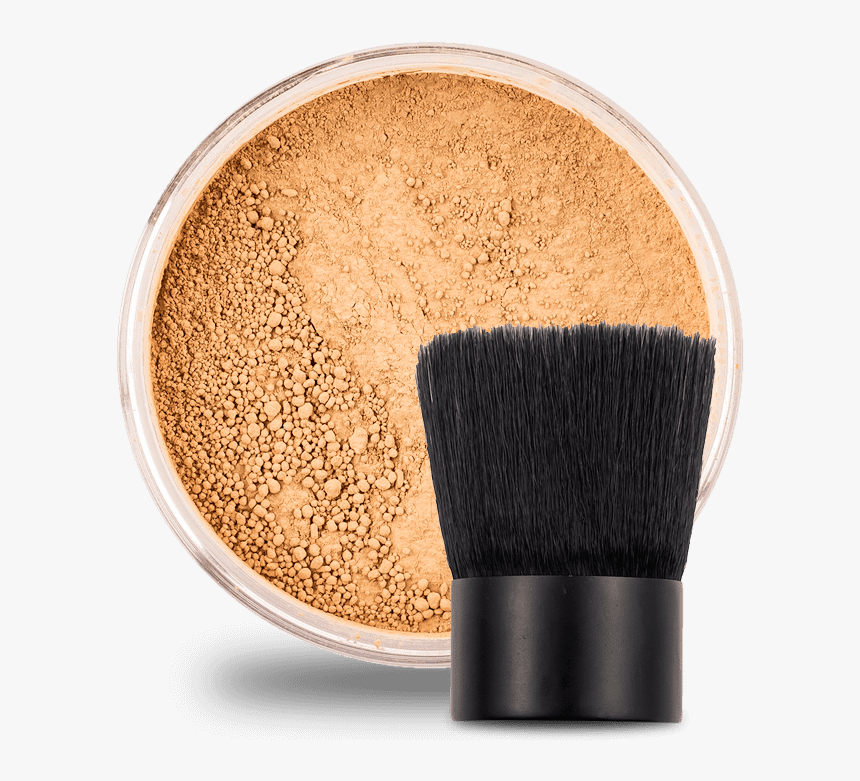 Mineral Makeup Powder And Brush - Mineral Foundation Powder, HD Png Download, Free Download