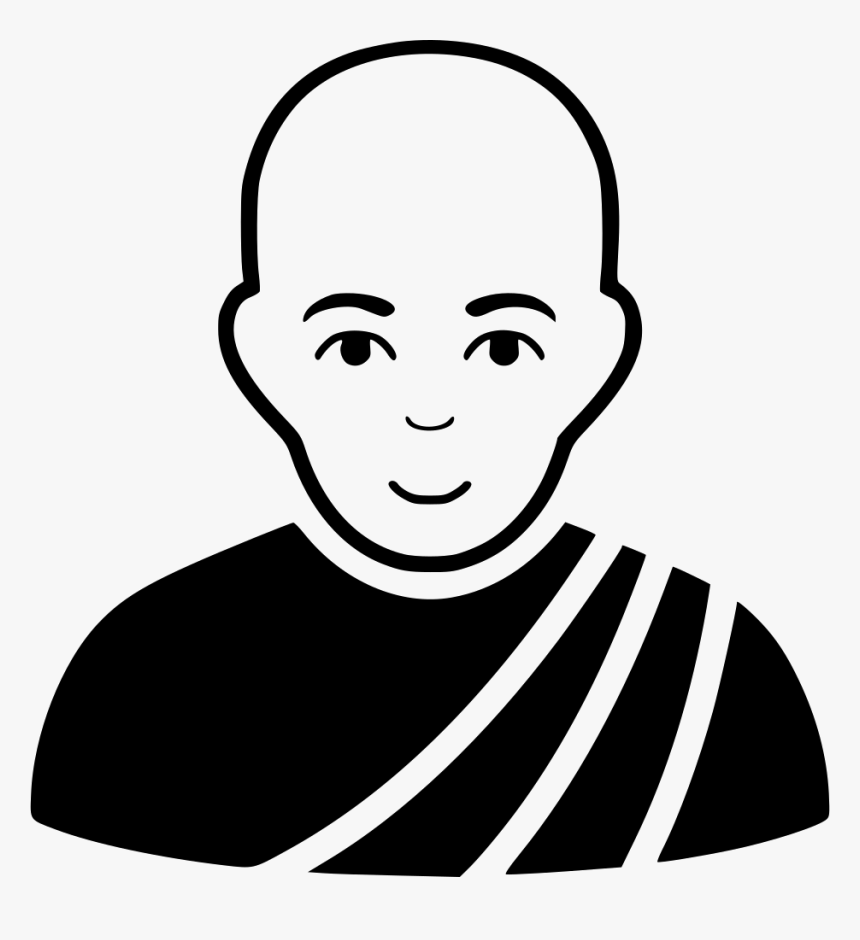 Buddhist Monk - Buddhist Monk Icon Png, Transparent Png, Free Download