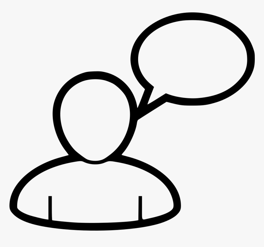 Person Talking - Line Art, HD Png Download, Free Download