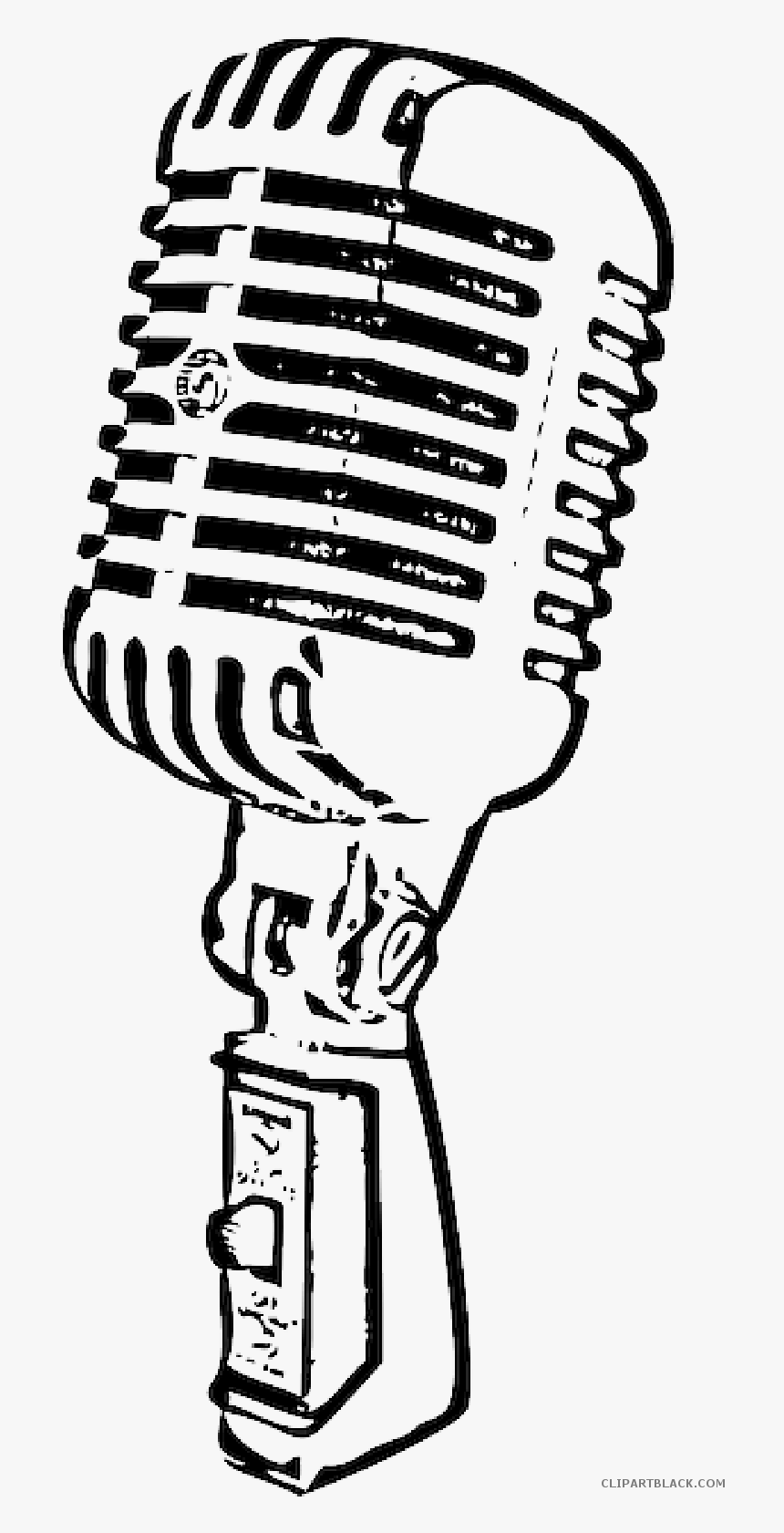 Transparent Microphone Vector Png - Microphone Drawing Png, Png Download, Free Download