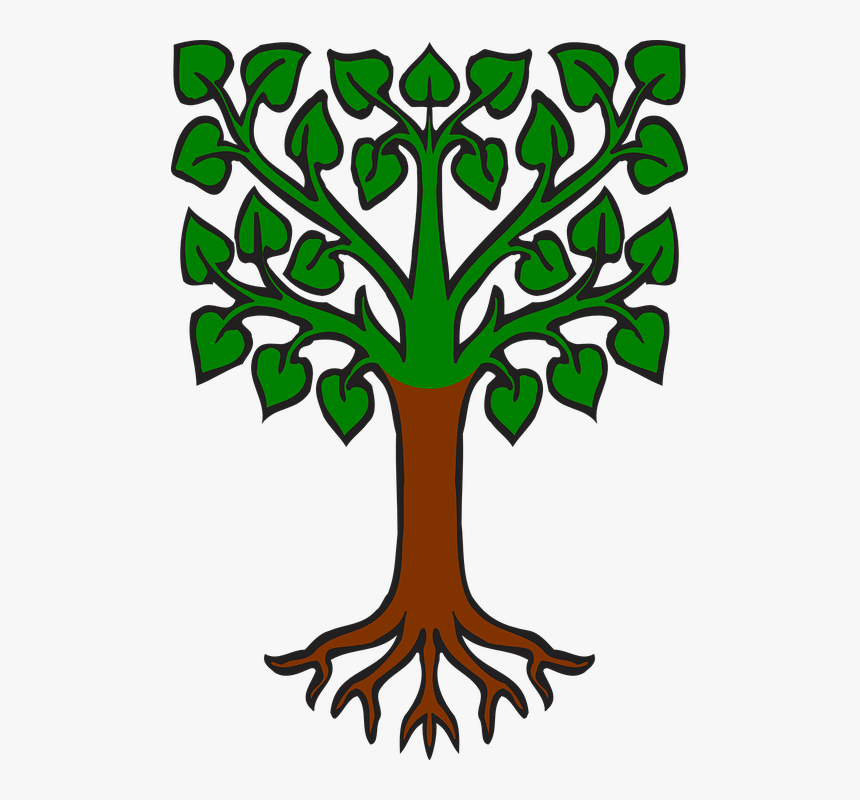 Tree, Tilia, Heraldic, Symbol, Design, Icon, Graphic - Tree Symbol Png Transparent, Png Download, Free Download