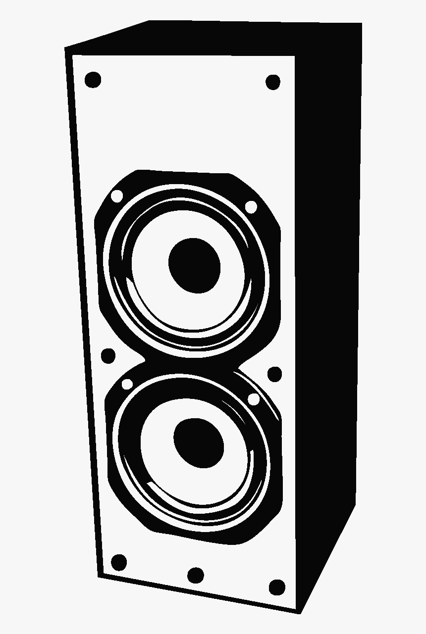 Dj Silhouette Speakers - Speaker Silhouette Vector Free, HD Png Download, Free Download