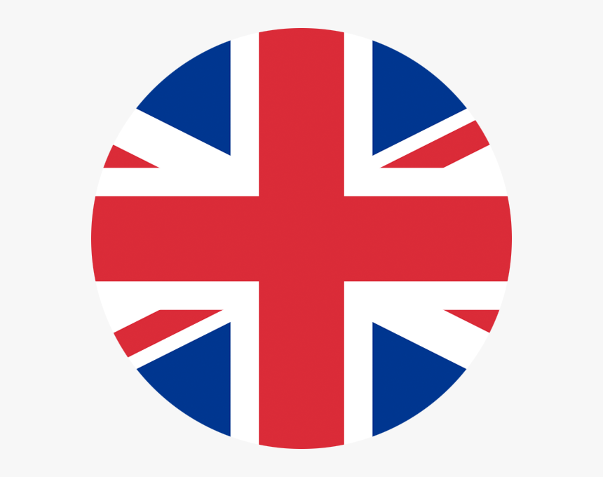Uk Flag Circle Vector - English Language Flag Circle, HD Png Download, Free Download