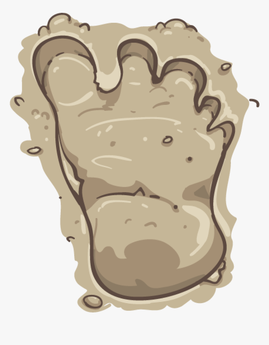 Big Foot Clipart Print - Bigfootprint, HD Png Download, Free Download