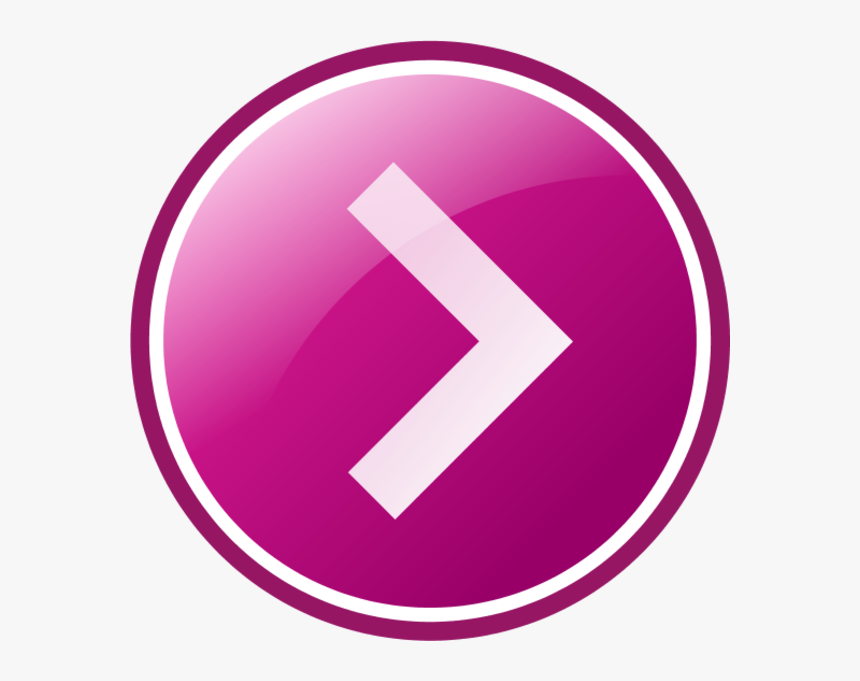 Pink Arrow Clip Art - Button Left And Right, HD Png Download, Free Download