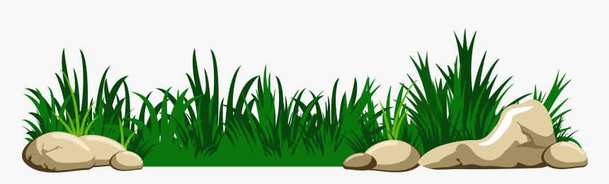 Grass With Rocks Transparent Clipart Projects To Try - Grass Clipart, HD Png Download, Free Download