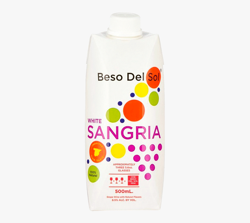 Beso Del Sol Sangria White Tetra Pack - Beso Del Sol Sangria Tetra, HD Png Download, Free Download