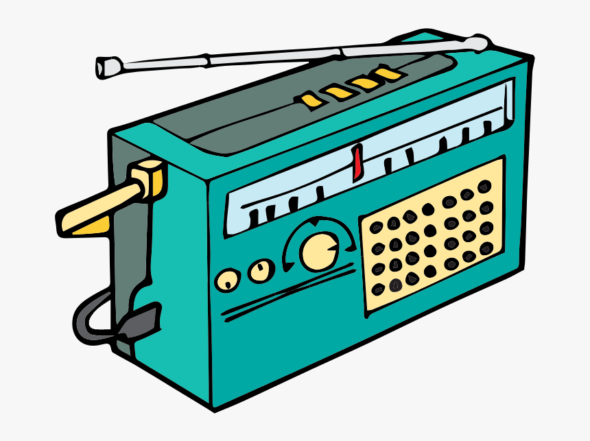Radio Clipart - Battery Powered Radio Cartoon, HD Png Download, Free Download