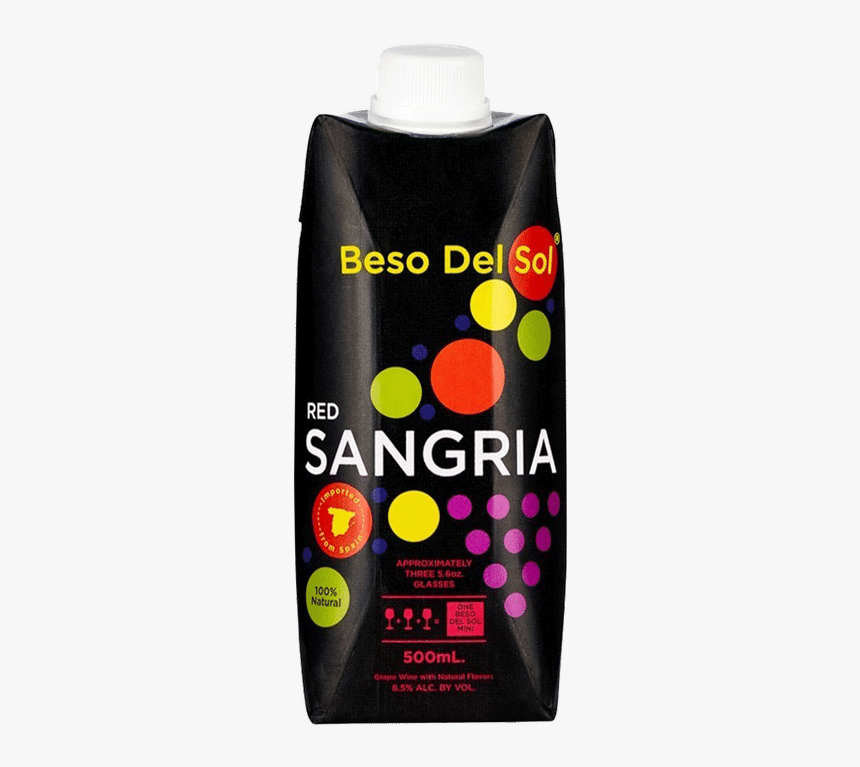 Beso Del Sol Sangria Red Tetra Pak - Beso Del Sol 500ml, HD Png Download, Free Download