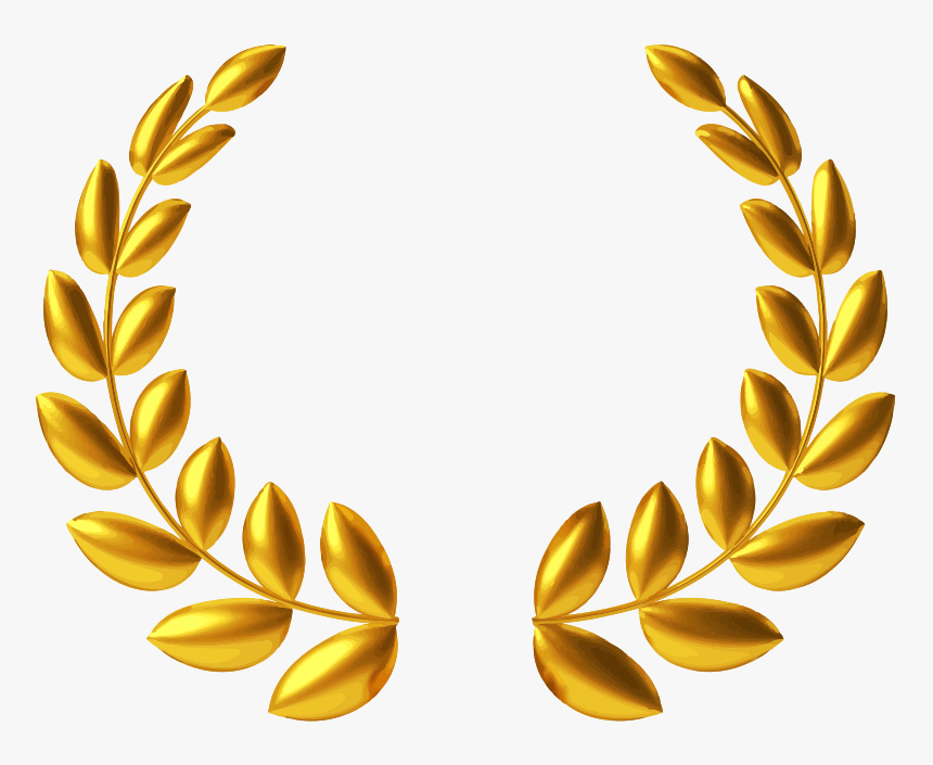 Gold Wreath - Gold Laurel Leaves Png, Transparent Png, Free Download