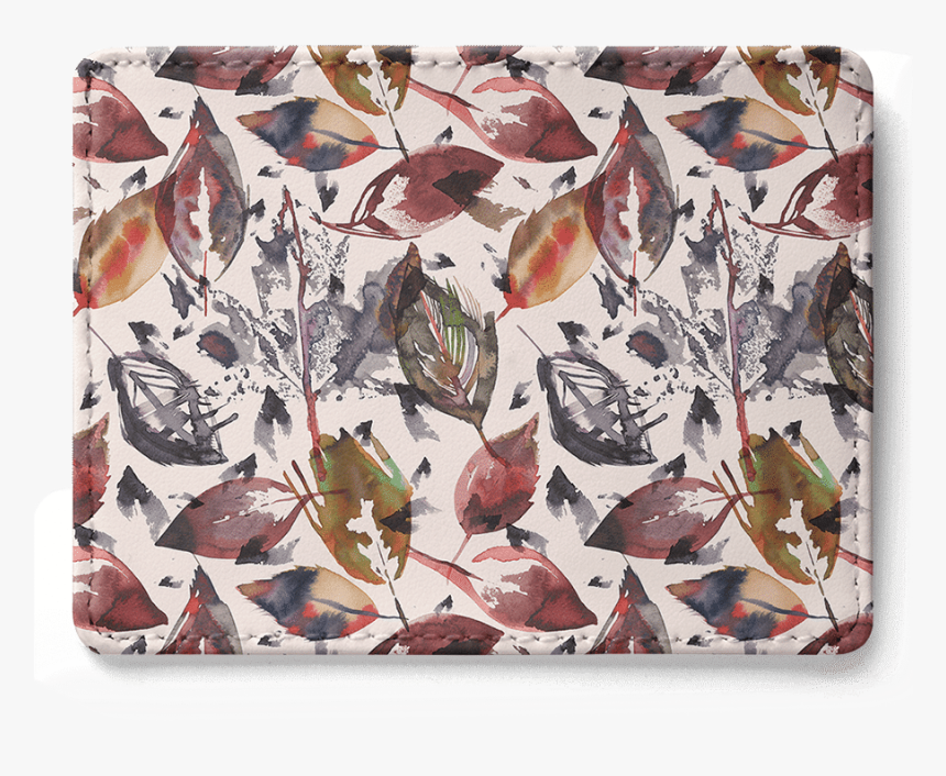 Dailyobjects Autumn Leaves Gold Skinny Fit Card Wallet - Tapestry, HD Png Download, Free Download