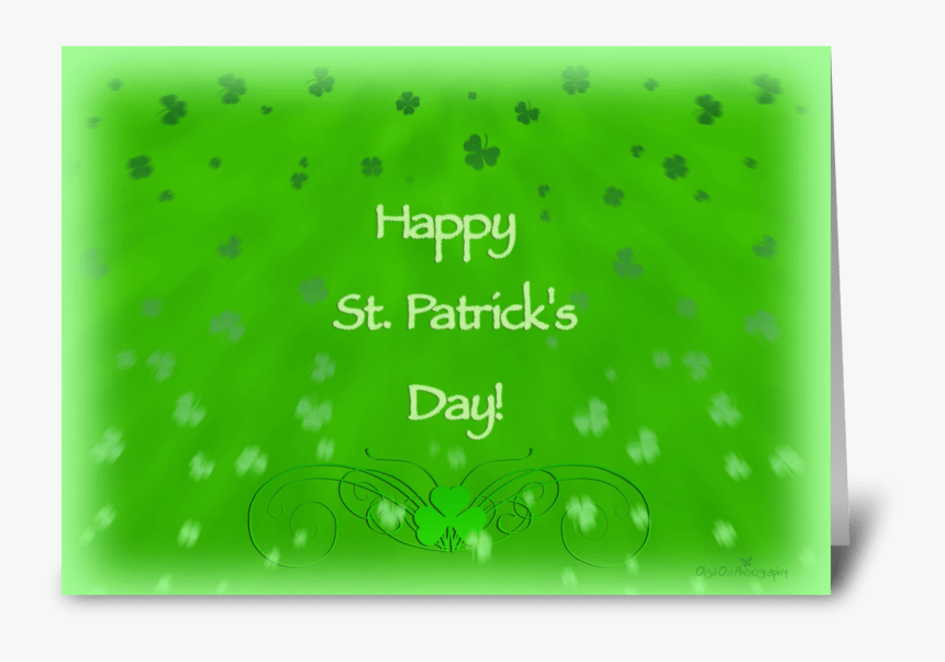 Happy St-patrick"s Day Greeting Card - Grass, HD Png Download, Free Download