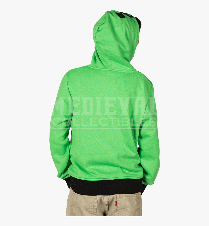 Minecraft Creeper Anatomy Youth Hooded Jacket - Hoodie, HD Png Download, Free Download