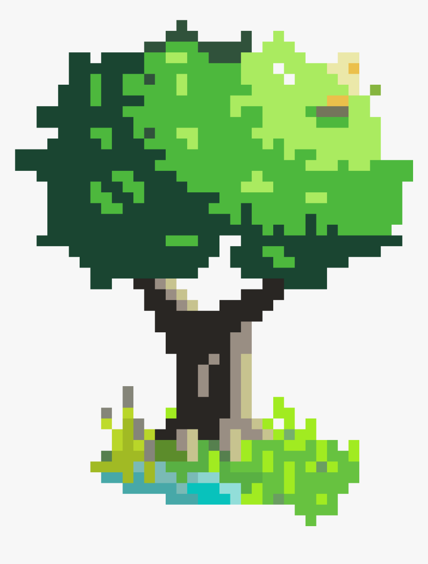 Transparent Pixel Tree Png - Pixel Tree Png, Png Download, Free Download