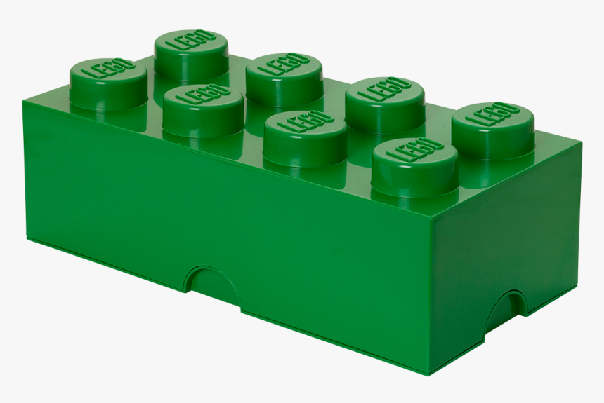 Lego Storage Brick 8 Dark Green Clipart , Png Download - Green Lego Brick, Transparent Png, Free Download