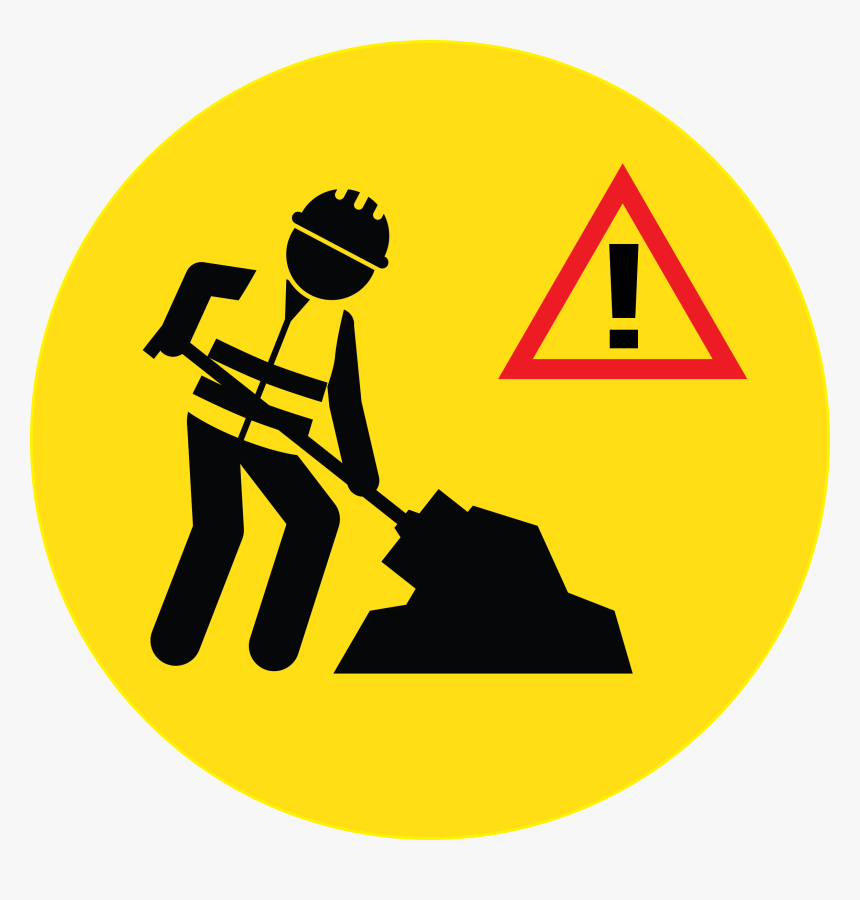 Construction Clipart Public Work - Road Construction Icon, HD Png Download, Free Download