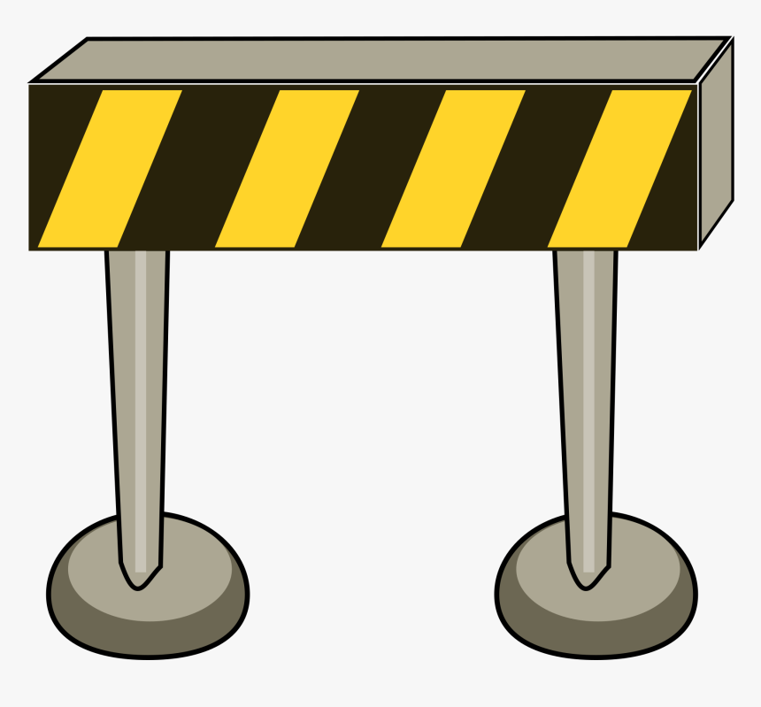 Road Barrier Clip Arts - Barrier Clip Art, HD Png Download, Free Download