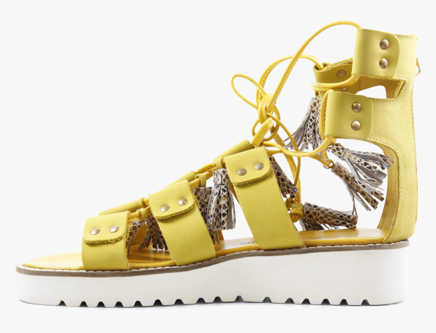 Sandals Celia 20 Nubuk Golden Glow Tassel Snake Dagget - Sandal, HD Png Download, Free Download