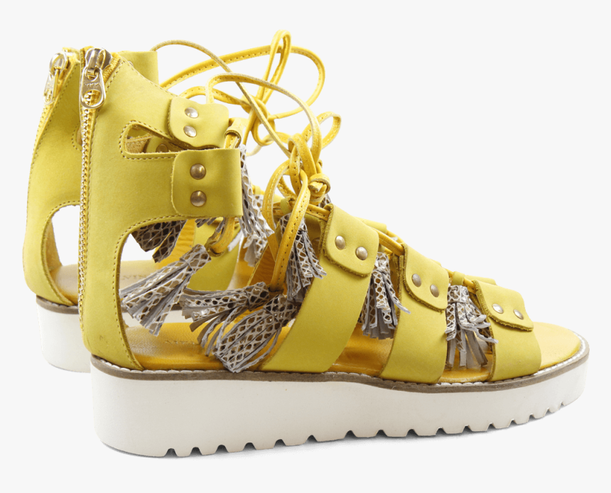 Sandals Celia 20 Nubuk Golden Glow Tassel Snake Dagget - Sandal, HD Png Download, Free Download