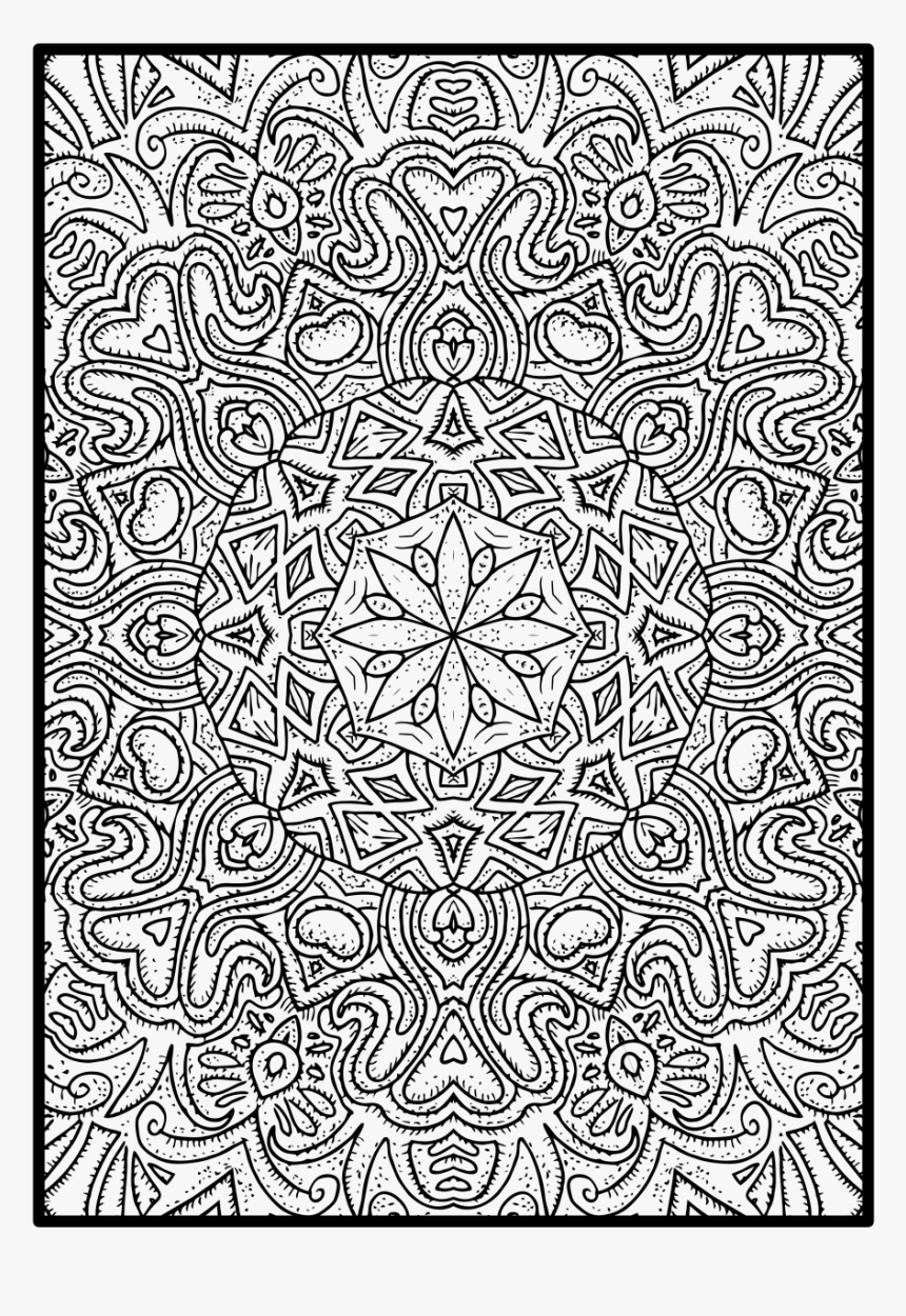 Mandala Art Is To Important Not Color Free Mandala - Motif, HD Png Download, Free Download