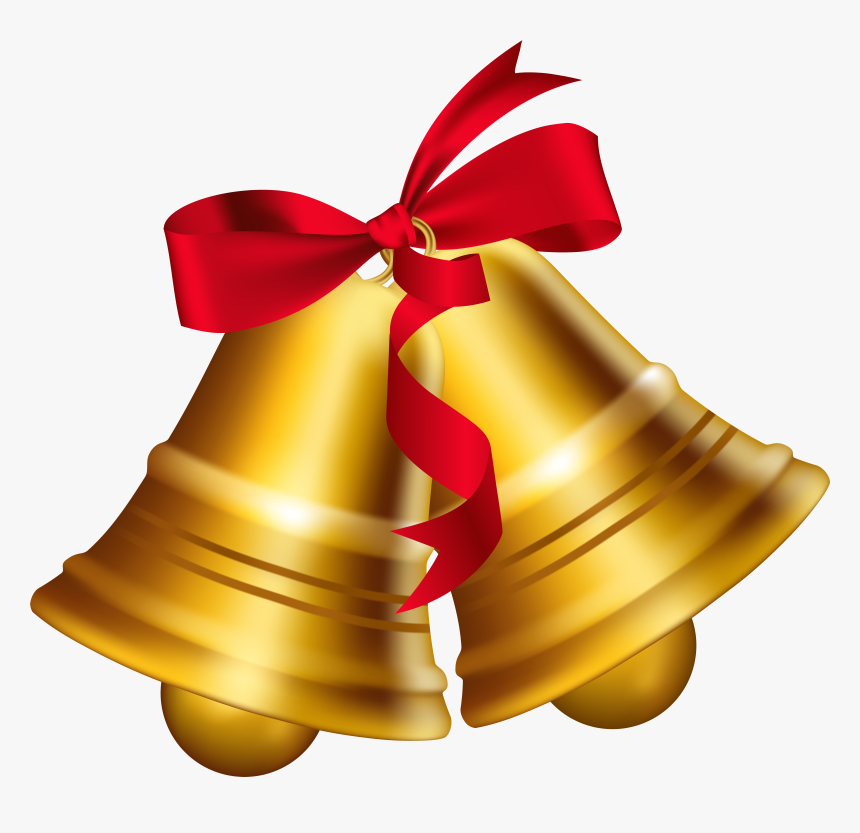 Christmas With Bow Png - Christmas Bell Png, Transparent Png, Free Download