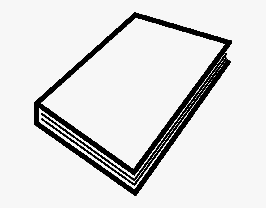 Black, Education, Outline, Open, White, Cartoon - Closed Book Clip Art, HD Png Download, Free Download