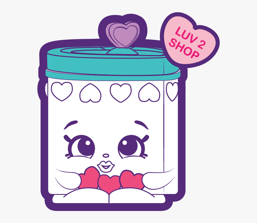 Transparent Candy Heart Png - Shopkins, Png Download, Free Download