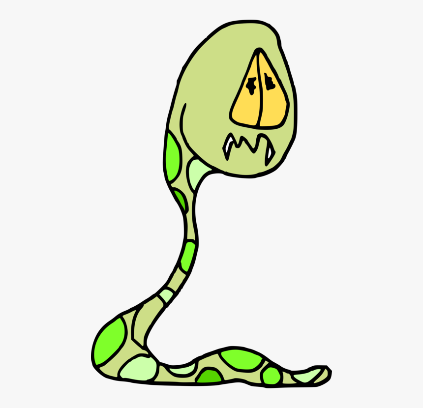 Reptile,leaf,area - Cartoon Snakes, HD Png Download, Free Download