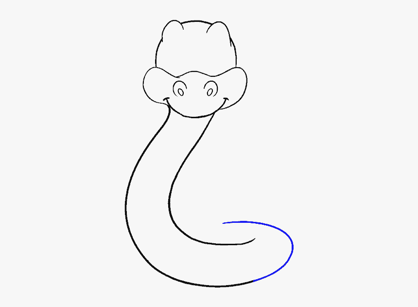 How To Draw Cartoon Snake - Snake, HD Png Download, Free Download