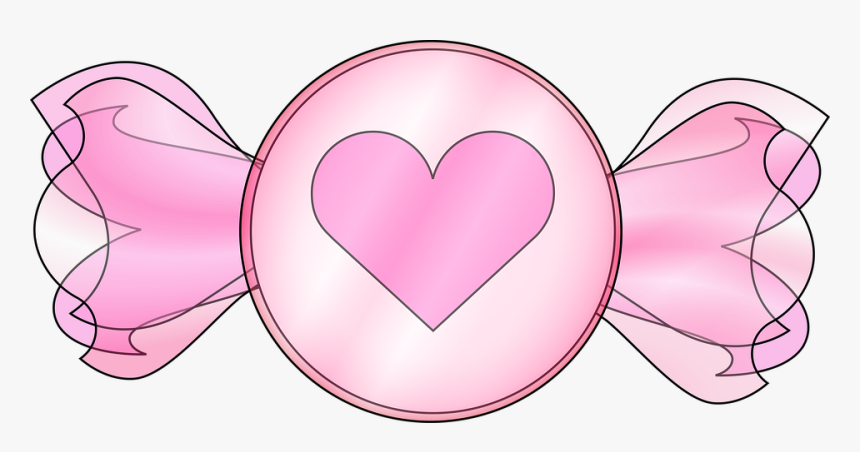 Graphic, Valentine Candy, Heart, Pink, Valentine"s - Heart, HD Png Download, Free Download