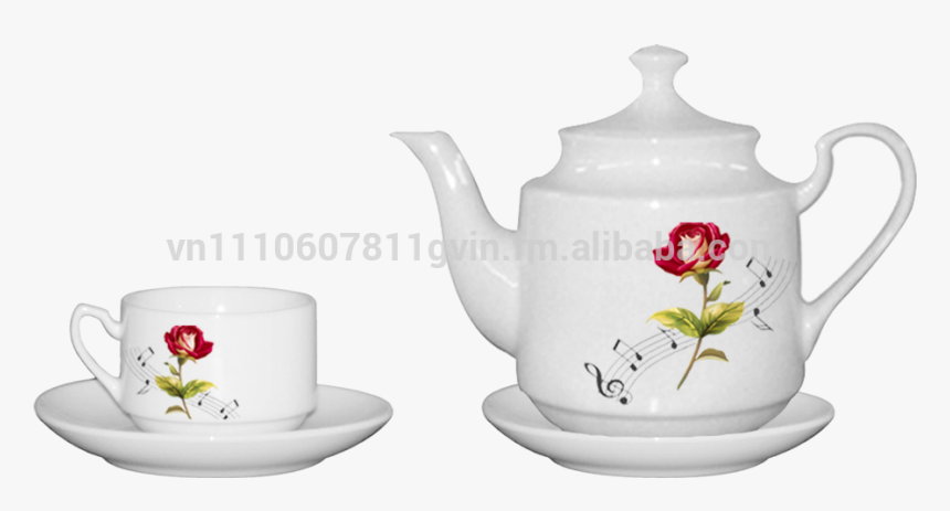 Suviet Porcelain Tea Set - Teapot, HD Png Download, Free Download