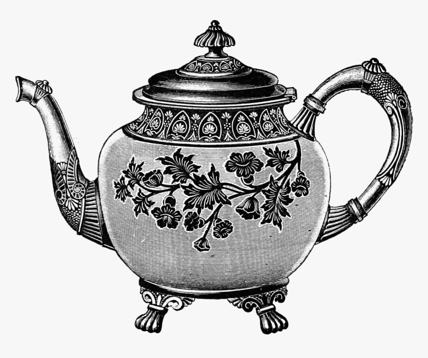 Vintage Teapot Clipart, HD Png Download, Free Download