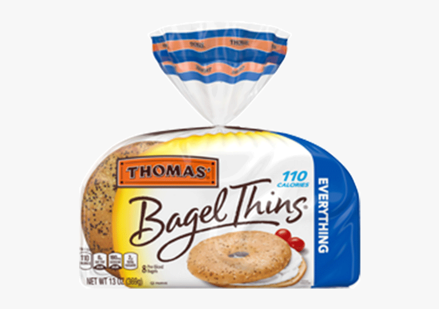 Thomas Everything Bagel Thins Bagels Product - Thomas Bagel Thins Cinnamon Raisin, HD Png Download, Free Download