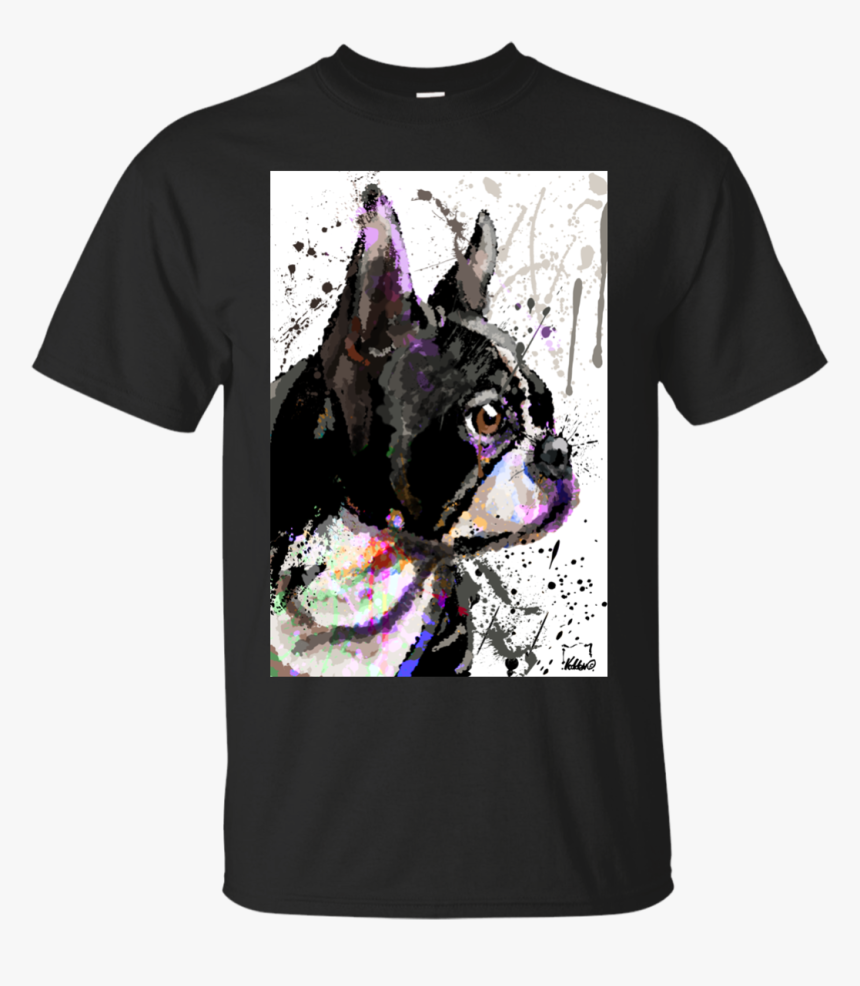 Boston Terrier Art - Native American Warrior Tee Shirt, HD Png Download, Free Download