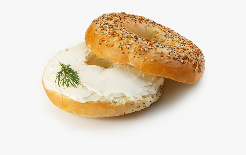 Bagel With Cream Cheese Png - Cream Cheese Bagel Png, Transparent Png, Free Download