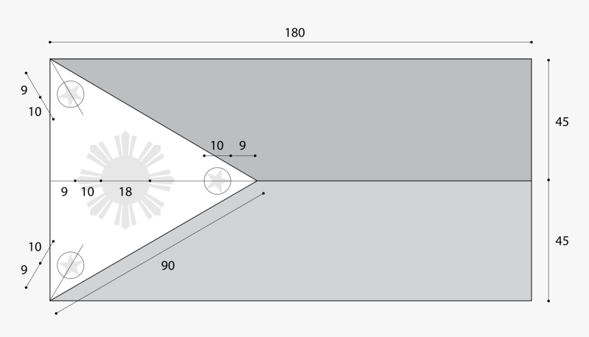 Flag Of The Philippines Dimensions, HD Png Download, Free Download