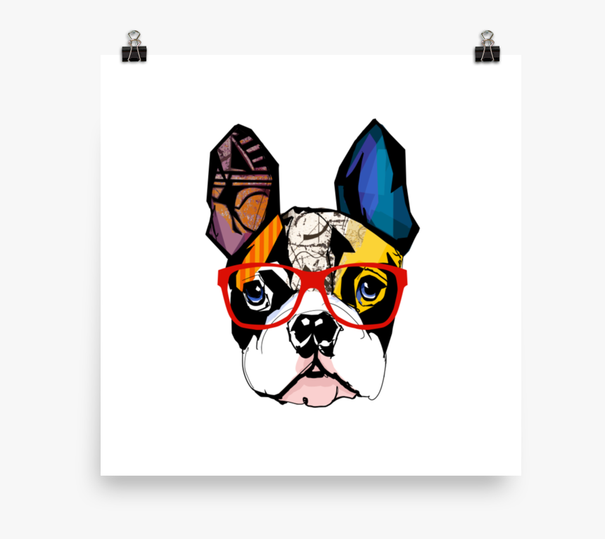 Chinese Dog New Year Boston Terrier , Png Download - French Bulldog Art Glasses, Transparent Png, Free Download